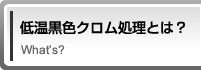 低音黒色クロム処理とは？ What's?