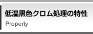 低温黒色クロム処理の特性 Property